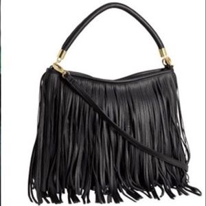 Black Fringe Purse